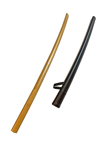 TEKKA BUDO Set Bokken Bambus mit Saya - 102 cm mit Tsuba - Trainingsschwert Japanisch hell - Leichtes Holzschwert Aikido, Iaido, Kempo, Kobudo TEKKA BUDO Set Bokken Bambus mit Saya - 102 cm mit Tsuba - Trainingsschwert Japanisch hell - Leichtes Holzschwert Aikido, Iaido, Kempo, Kobudo von TEKKA BUDO
