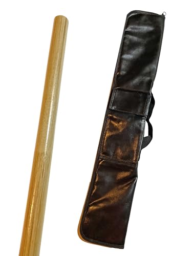 TEKKA BUDO Set Escrima Stock Rattan mit Waffentasche - Stick 65 cm Holz hell - Glatt geschliffen ohne Außenschale, Kali Arnis TEKKA BUDO Set Escrima Stock Rattan mit Waffentasche - Stick 65 cm Holz hell - Glatt geschliffen ohne Außenschale, Kali Arnis von TEKKA BUDO