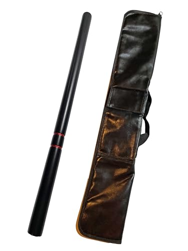 TEKKA BUDO Set Escrima Stock schwarz mit Waffentasche - 65 cm stabile Ausführung - Trainingsstick Arnisstock Holz Eiche Kurzstock Kali Kampfsport, Kali Arnis SV TEKKA BUDO Set Escrima Stock schwarz mit Waffentasche - 65 cm stabile Ausführung - Trainingsstick Arnisstock Holz Eiche Kurzstock Kali Kampfsport, Kali Arnis SV von TEKKA BUDO