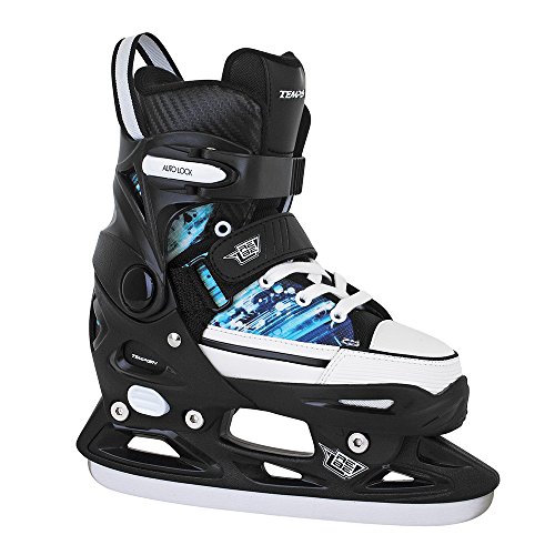 Tempish Herren Rebel Ice ONE PRO Größenverstellbare Eishockey Jungen, Kinder-Schlittschuhe, Black, 33-36 von Tempish