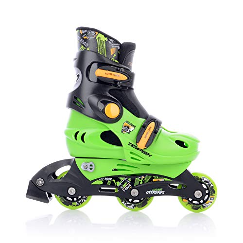 TEMPISH Jungen Inline Skate Racer Set Skating, grün-schwarz, 26-29 von TEMPISH