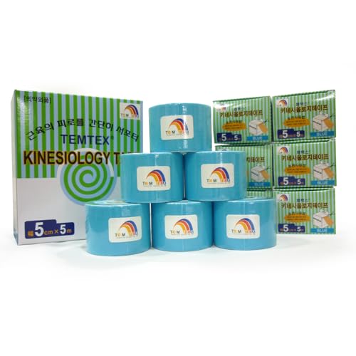 temtex – Kinesiology Tape 5 x 5 6 Stück, blau temtex – Kinesiology Tape 5 x 5 6 Stück, blau von TEMTEX