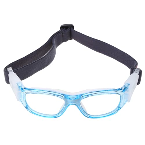 TENCOCO Kinder Outdoor Sportbrillen Schutzbrillen Basketball Fußball -sichere Brille Glas Blau von TENCOCO