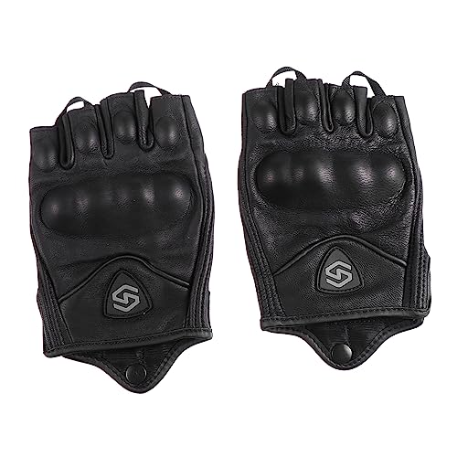 TENDYCOCO 1 Paar Handschuhe Befreien Fahrradhandschuhe Halbfinger-Outdoor-Handschuhe Winterreithandschuhe Kofferraum-Organizer Fäustlinge Halbfinger Fahrradhandschuh Rennhandschuhe Schaffell von TENDYCOCO