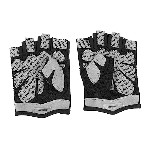 TENDYCOCO 1 Paar Sporthalbfingerhandschuhe rutschfeste Hebehandschuhe Gepolstert Ausbildung Fäustlinge Ruderhandschuhe Handschuhe Für Männer Fahrradhandschuhe MTB-Handschuhe Elasthan von TENDYCOCO