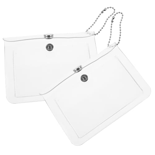 TENDYCOCO 2St Transparentes Karten Paket Mini-Notizbuchhülle Geldbörsen für Mädchen schlüsselanhänger mit Tasche handtaschenorganizer multifunktionale Aufbewahrungstasche Dokumentenschutz von TENDYCOCO