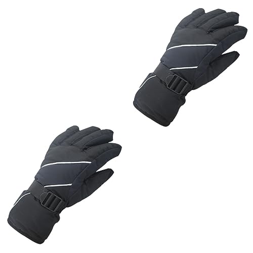 TENDYCOCO 2st Winterhandschuhe Herren Skihandschuh Winterhandschuhe Für Herren Black von TENDYCOCO