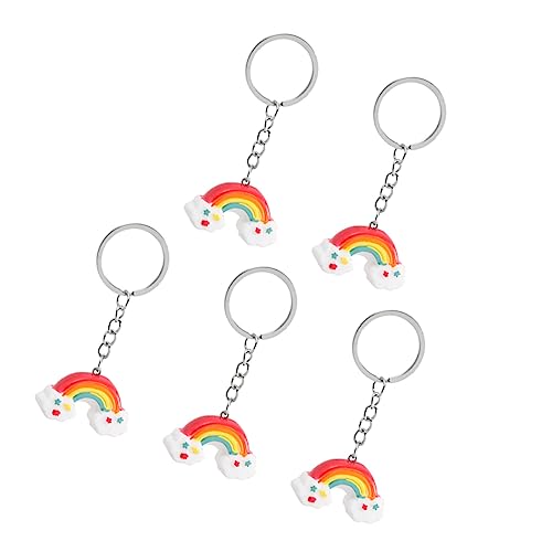 TENDYCOCO 5st Schlüsseldekoration Geldbörse Regenbogen-taschenanhänger LGBT-schlüsselbund Lesbischer Stolz Schlüsselanhänger Regenbogen-gastgeschenke Regenbogen-schlüsselhalter Paargeschenke von TENDYCOCO