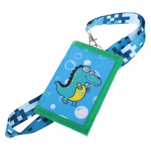 TENDYCOCO Kindergeldbörse Aus Segeltuch Kinder Geldbörse Portemonnaie-mädchen Kindergeldbörse Mädchen Lanyard-geldbörse Kindergeldbörse Für Jungen Süße Geldbörsen Krokodil-geldbörse Green von TENDYCOCO