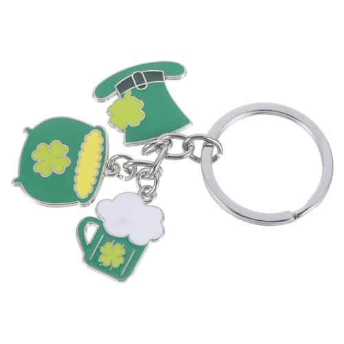 Schlüsselanhänger mit 4 Blättern Zum St. Patrick's Day für Damen Schlüsselanhänger Taschenanhänger Schlüsselanhänger für Partygeschenke von TENDYCOCO