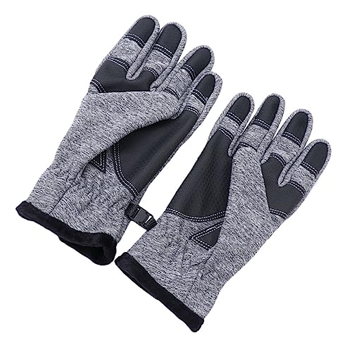 TENDYCOCO Outdoor-Fahrradhandschuhe warm halten Handschuhe männer warme Handschuhe skihandschuhe Herren thermohandschuhe Thermal Gloves Mens Gloves Touchscreen-Handschuhe Laufhandschuhe Grey von TENDYCOCO