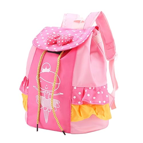 TENDYCOCO Tanztasche Kinder umhängetasche tanzsäcke Kinder Ballettrucksack mädchenhafte schöner Rucksack Tanzrucksack für Mädchen Reisetasche für Mädchen Oxford-Stoff Rosy von TENDYCOCO