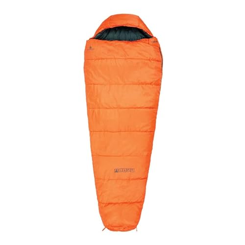 TENTCAMP - Mumienschlafsack Harper orange für Erwachsene 85x220cm - Schlafsack Outdoor aus wasserfestem Ripstop Polyester - Schlafsack kleines Packmaß - Sleeping Bag für Camping & Reise-Aktivitäten von TENTCAMP