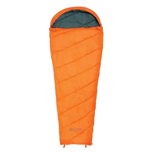 TENTCAMP - Deckenschlafsack NOVA orange für Erwachsene 85x220cm - Schlafsack Outdoor aus PFC-freiem Ripstop Polyester - Schlafsack kleines Packmaß - Sleeping Bag für Camping & Reise-Aktivitäten von TENTCAMP