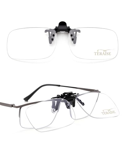 TERAISE Clip-on-Lesebrille, Aufklappbare Blaulichtbrille Clip-on-Brille, ultraleichte Clip-on-Lupe für Brillen, Clip-on-Lesegerät für Männer/Frauen, geeignet für angeklippte Korrektionsbrillen(3.0X) TERAISE Clip-on-Lesebrille, Aufklappbare Blaulichtbrille Clip-on-Brille, ultraleichte Clip-on-Lupe für Brillen, Clip-on-Lesegerät für Männer/Frauen, geeignet für angeklippte Korrektionsbrillen(3.0X) von TERAISE
