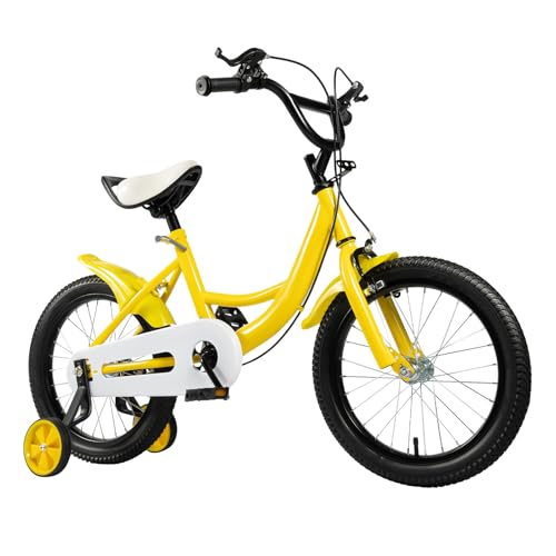 TESUGN 16 Zoll Kinderfahrrad, Kinder Fahrrad Höhenverstellbar Kinderfahrrad mit Abnehmbare Stützräder Radfahren, Jungen Mädchen Kinder Fahrrad ab 4-8 TESUGN 16 Zoll Kinderfahrrad, Kinder Fahrrad Höhenverstellbar Kinderfahrrad mit Abnehmbare Stützräder Radfahren, Jungen Mädchen Kinder Fahrrad ab 4-8 von TESUGN