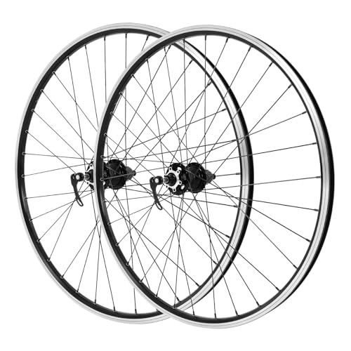 TESUGN 29 Zoll Mountainbike Laufradsatz, Aluminiumfelge Scheibenbremse MTB-Laufradsatz, Schnellspanner Vorderrad Hinterrad Schwarz Fahrrad Laufräder TESUGN 29 Zoll Mountainbike Laufradsatz, Aluminiumfelge Scheibenbremse MTB-Laufradsatz, Schnellspanner Vorderrad Hinterrad Schwarz Fahrrad Laufräder von TESUGN