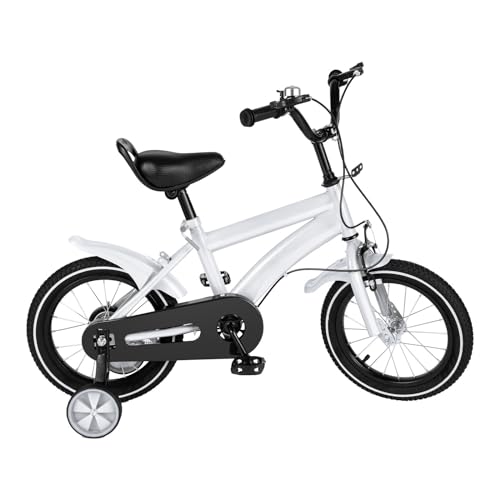 TESUGN Kinderfahrrad, 14 Zoll Unisex Kinder Spielrad Rad Bike, Lenkrad und Sattel höhenverstellbar Kinderfahrrad für 3-6 Jahre Kinder Trainingsfahrräder, Weiß TESUGN Kinderfahrrad, 14 Zoll Unisex Kinder Spielrad Rad Bike, Lenkrad und Sattel höhenverstellbar Kinderfahrrad für 3-6 Jahre Kinder Trainingsfahrräder, Weiß von TESUGN