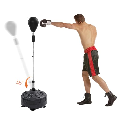 TESUGN Punchingball Boxstand 120-160cm, Standboxsack Einstellbare Erwachsene, Freistehender Boxball Boxsack mit Ständer für MMA-Training, Boxausrüstung, Workout-Ausrüstung, Stressabbau & Fitness TESUGN Punchingball Boxstand 120-160cm, Standboxsack Einstellbare Erwachsene, Freistehender Boxball Boxsack mit Ständer für MMA-Training, Boxausrüstung, Workout-Ausrüstung, Stressabbau & Fitness von TESUGN