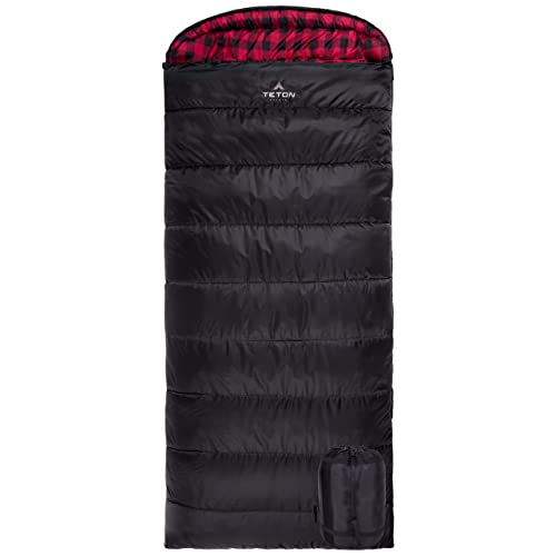 TETON Erwachsene Celsius XXL-18˚C / 0˚F Flannel-gefütterter Schlafsack, Schwarz, XXL TETON Erwachsene Celsius XXL-18˚C / 0˚F Flannel-gefütterter Schlafsack, Schwarz, XXL von TETON Sports