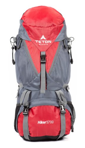 TETON Sports Rucksack Hiker 3700, Rot, 83 × 39 × 31 cm, 60 Liter von TETON Sports