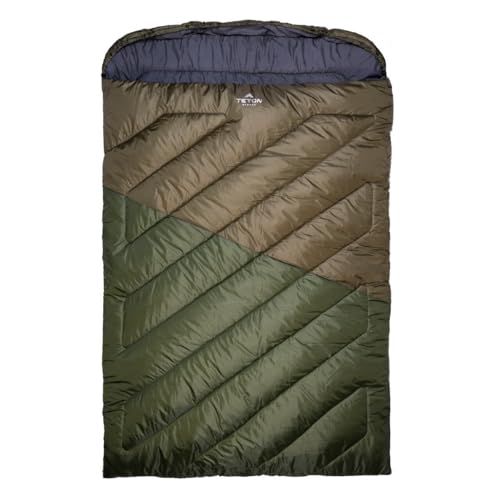 Teton Mammut 0 Grad Schlafsack Doppelschlafsack EIN Warmer Sack die ganze Familie genießen kann Toller Schlafsack für Camping, Jagd und Basislager Kompressionssack inklusive, Efeu Teton Mammut 0 Grad Schlafsack Doppelschlafsack EIN Warmer Sack die ganze Familie genießen kann Toller Schlafsack für Camping, Jagd und Basislager Kompressionssack inklusive, Efeu von TETON Sports