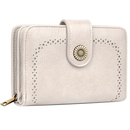 TEUEN Geldbeutel Damen Große Kapazität PU Leder Vintage Portemonnaie Brieftasche Geldbörse Mittelgroß mit RFID-Blockierung und Mehreren Fächern Frauen TEUEN Geldbeutel Damen Große Kapazität PU Leder Vintage Portemonnaie Brieftasche Geldbörse Mittelgroß mit RFID-Blockierung und Mehreren Fächern Frauen von TEUEN