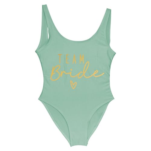 TEidea Badeanzüge Braut Brautjungfer Mädchen Bikinis Bikinis Braut Badeanzug-Team-Bride-H-M von TEidea