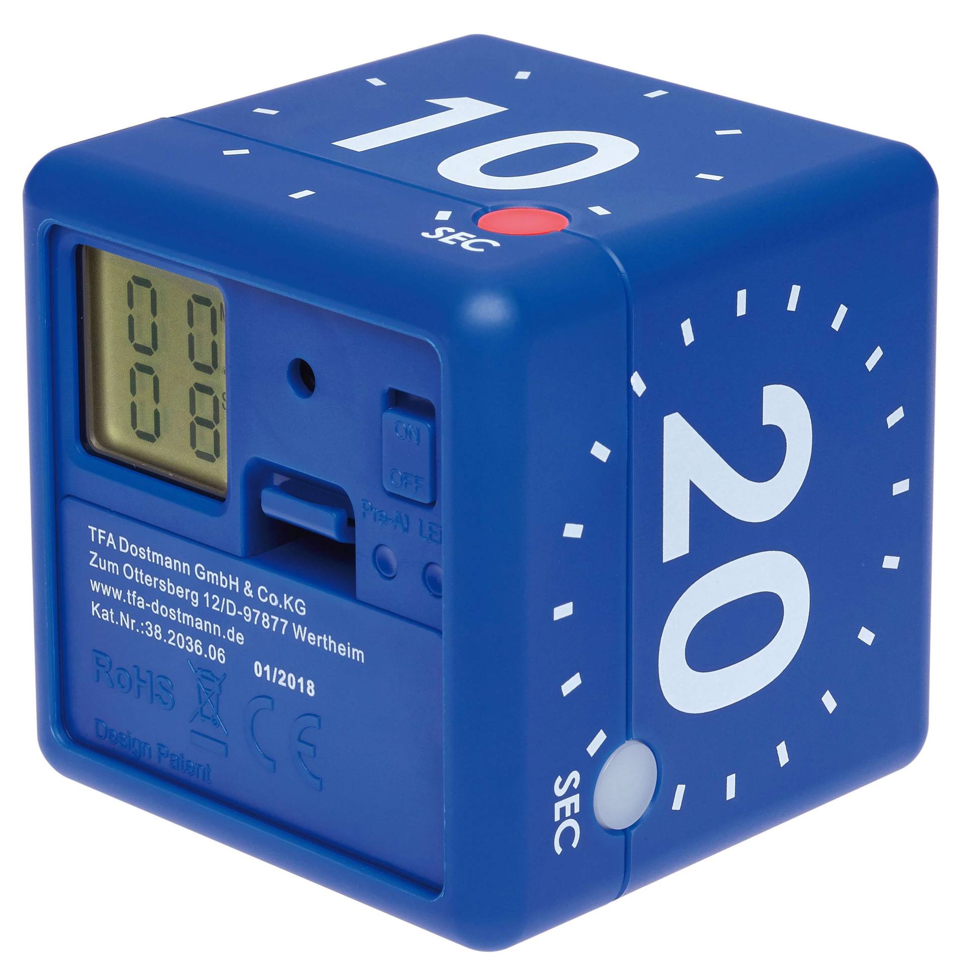 TFA Timer "Cube", digital, Blau TFA Timer "Cube", digital, Blau von TFA