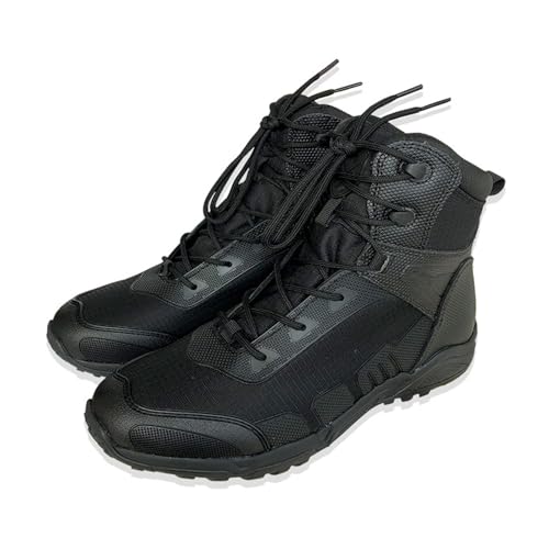 TFDRSEXVD Arbeitsschuhe Outdoor-Wanderschuhe Verschleißfeste Bequeme Schweißabsorbierende Sportstiefel Mid-Cut Schwarze Professionelle Arbeitsstiefel,Schwarz,40 von TFDRSEXVD