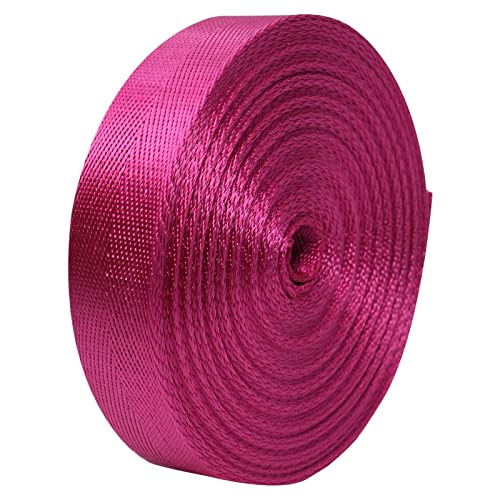 TGDGFKIAS Nylon Gurtband Garten Baum Krawatten Riemen, Gurtband, schweres Nylon-Gurtband for Taschen, Gepäck, Ladung, Polsterung(Rose,25MM x 5Yard) von TGDGFKIAS