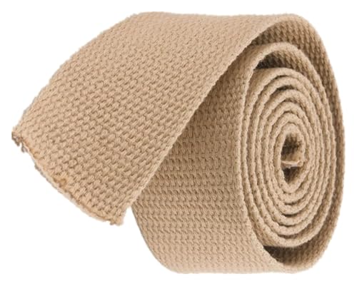 TGDGFKIAS Nylon Gurtband Garten Baum Krawatten Riemen, Gurtband 20mm 25mm 38mm 50mm breit, Baumwollgurtband for Taschen, Polstergurtband(Khaki,25mm/5Yards) von TGDGFKIAS