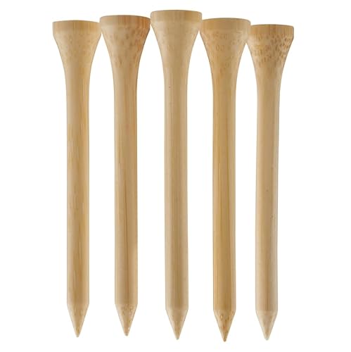 Bambus-Golf-Tees, 70 mm, umweltfreundlich, nachhaltig, starker Bambus, 1000 Stück Bambus-Golf-Tees, 70 mm, umweltfreundlich, nachhaltig, starker Bambus, 1000 Stück von TH Golf