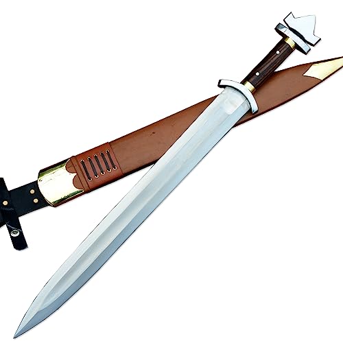 55 cm Lange Klinge Wikingerschwert-Historisches Schwert-Handgeschmiedetes Schwert-Kampfbereites Schwert-Nordmannschwert-Handgefertigt in Nepal 55 cm Lange Klinge Wikingerschwert-Historisches Schwert-Handgeschmiedetes Schwert-Kampfbereites Schwert-Nordmannschwert-Handgefertigt in Nepal von THE NEPAL