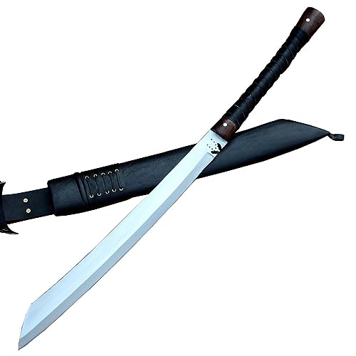 Das thailändische Daab-Schwert – handgeschmiedetes Schwert – historisches Schwert – 50 cm Lange Klinge – echtes funktionierendes Schwert, geschmiedet in Nepal von THE NEPAL