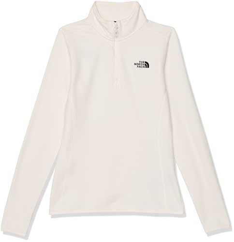The North Face Damen 100 Glacier 1/4 Zip Sweatshirt, White Dune/Npf, XS The North Face Damen 100 Glacier 1/4 Zip Sweatshirt, White Dune/Npf, XS von The North Face