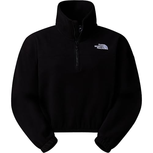 THE NORTH FACE Damen 100 Glacier Half Zip Fleece Sweatshirt, TNF Black, M von THE NORTH FACE