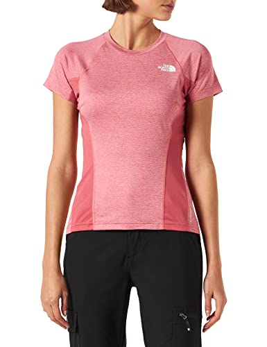 THE NORTH FACE Damen Ao Wander Shirt, Slate Rose White Heather-Slate, L EU von THE NORTH FACE