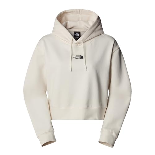 THE NORTH FACE Damen Essential Kapuzenpullover, White Dune, XS von THE NORTH FACE