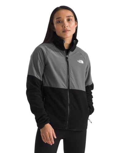 THE NORTH FACE Damen Glacier Heavyweight Full Zip Fleecejacke, Tnf Black/Smoked Pearl, L von THE NORTH FACE