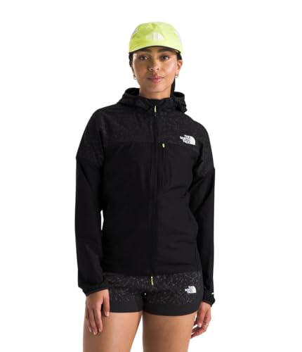 THE NORTH FACE Damen Higher Run Wind Runningjacke, Tnf Black/Tnf Black Tra, L von THE NORTH FACE