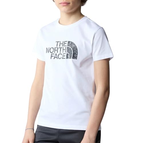 THE NORTH FACE Easy T-Shirt TNF White-Asphalt Grey Bouldering Guide Print 170 von THE NORTH FACE
