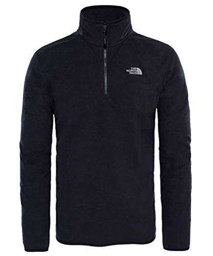 THE NORTH FACE Herren 1/4 Zip Fleece-Pullover 100 Glacier, schwarz-TNF Black, XXL von THE NORTH FACE