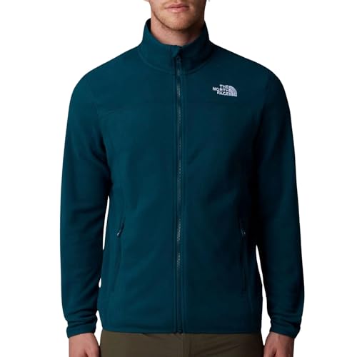 THE NORTH FACE NF0A855X1NO1 Men’s 100 Glacier Full Zip - Eu Sweatshirt Herren Midnight Petrol Größe XL von THE NORTH FACE