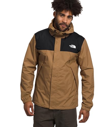 THE NORTH FACE Herren Antora Jacke, Utility Brown/Tnf Black, M von THE NORTH FACE