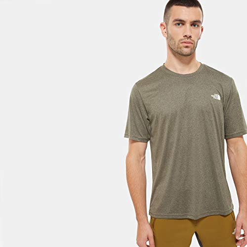 THE NORTH FACE Herren Reaxion Amp T-Shirt, New Taupe Green Heather, L von THE NORTH FACE