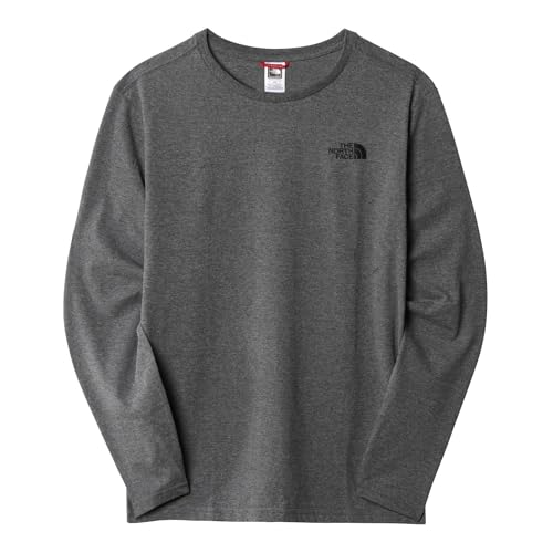 THE NORTH FACE Herren Tee M L/S EASY TEE TNFMEDIUMGRYHTR, Grey, S, NF0A2TX1DYY von THE NORTH FACE