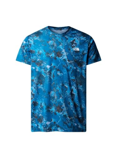 THE NORTH FACE Reaxion Amp T-Shirt Adriatic Blue Moss Camo Print M von THE NORTH FACE