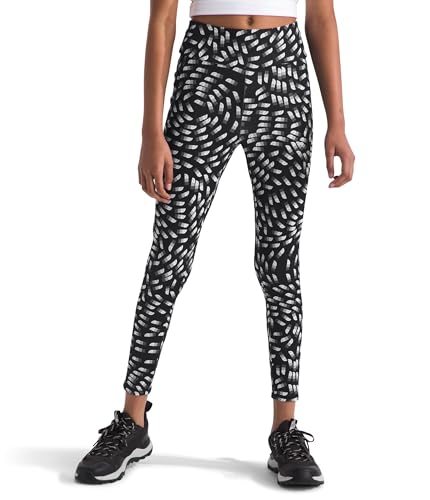 THE NORTH FACE Mädchen Never Stop Leggings, TNF Black Vector Field, 128 von THE NORTH FACE