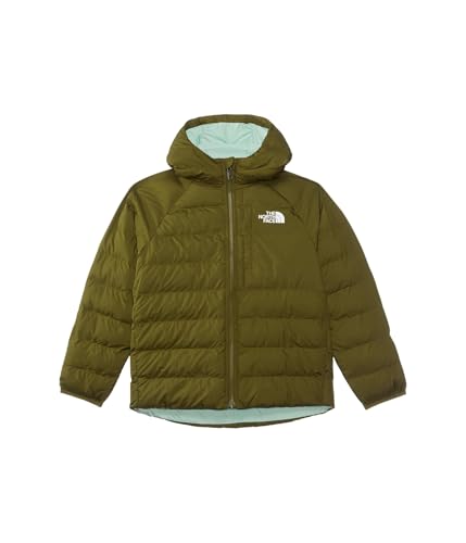 THE NORTH FACE Mädchen Reversible Perrito Hoodie-Jacke, Forest Olive, 140 von THE NORTH FACE